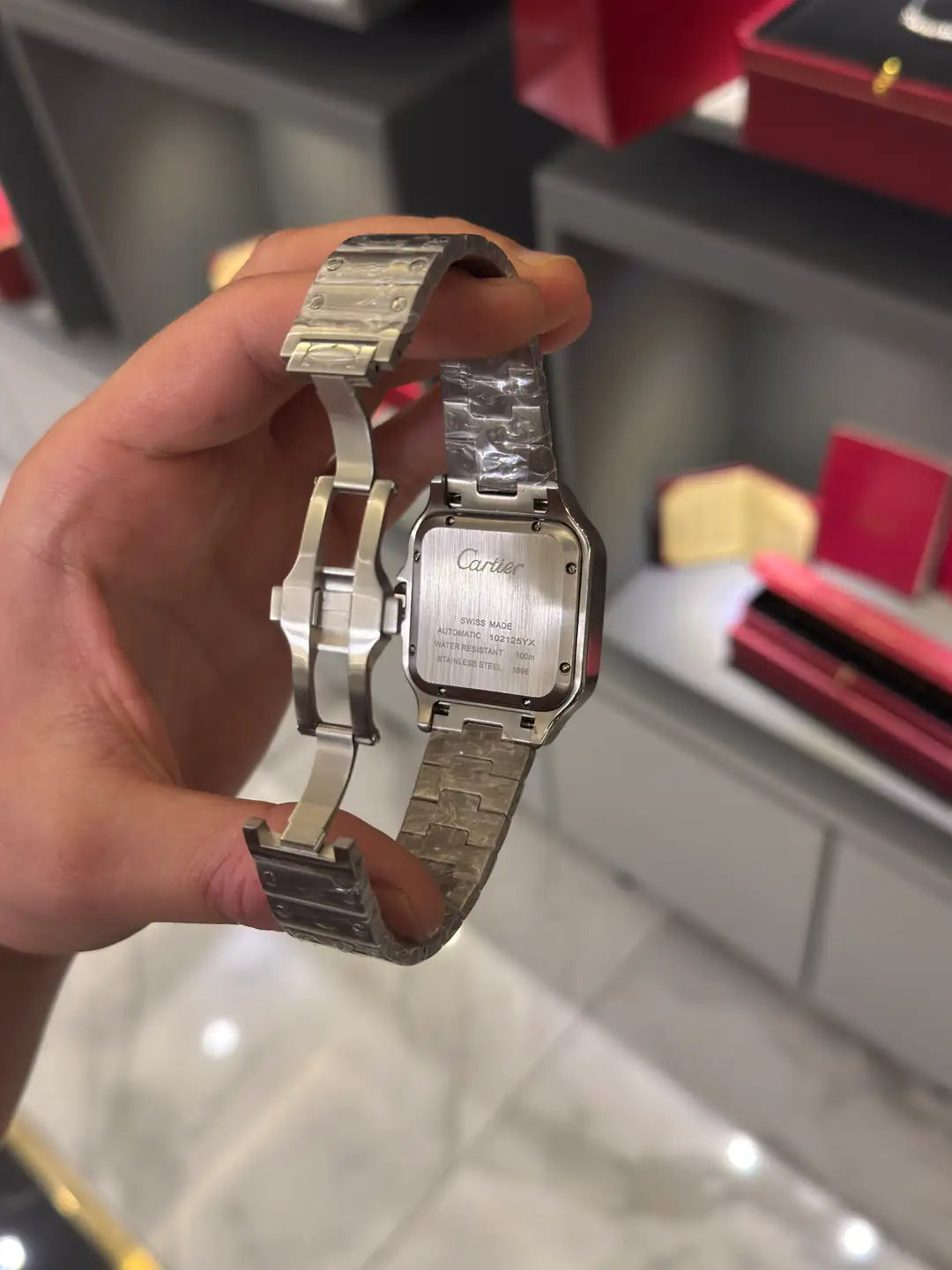 Cartier Santos Green Dial Large