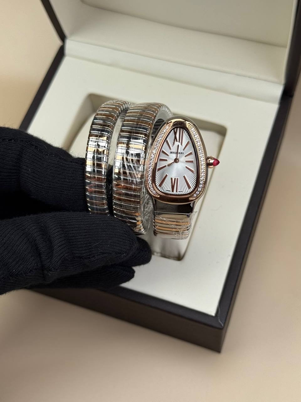 Bvlgari Serpenti Çift Sarmal Taşlı