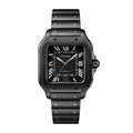 Cartier Santos Black Dial Large