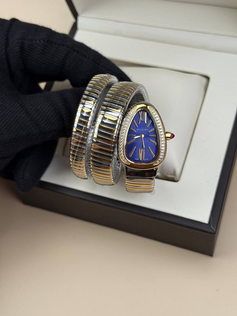 Bvlgari Serpenti Çift Sarmal Taşlı