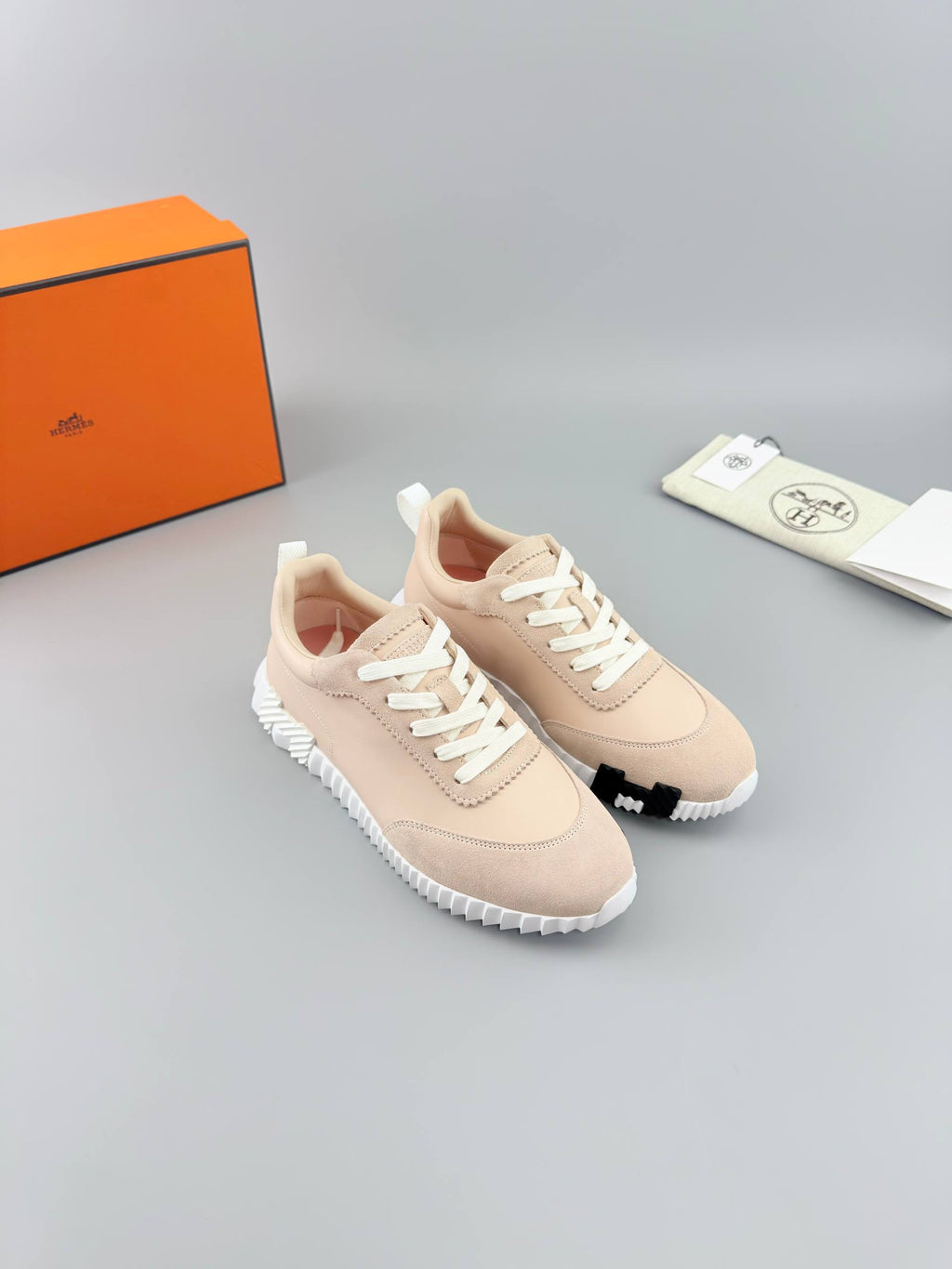 Hermes Bouncing Leather Sneakers
