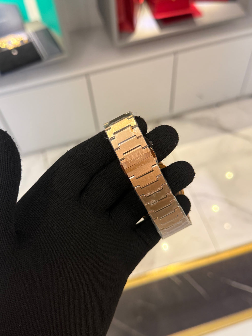 Tissot Prx Powermatic Rose Cordon White Dial