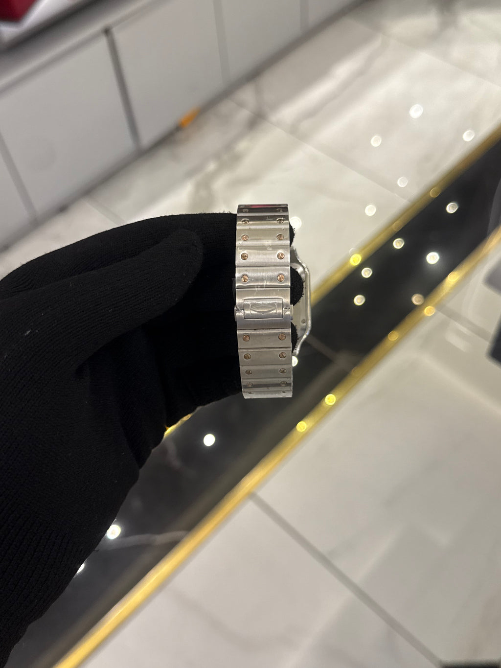 Cartier Santos White Dial Large