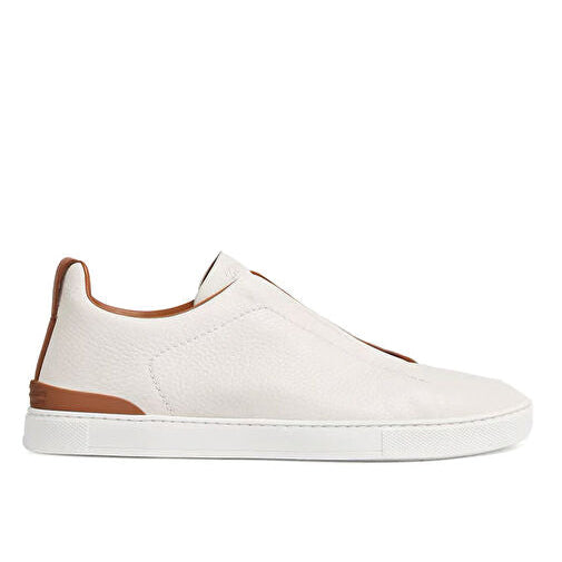 ZEGNA Triple Stitch Leather Sneaker