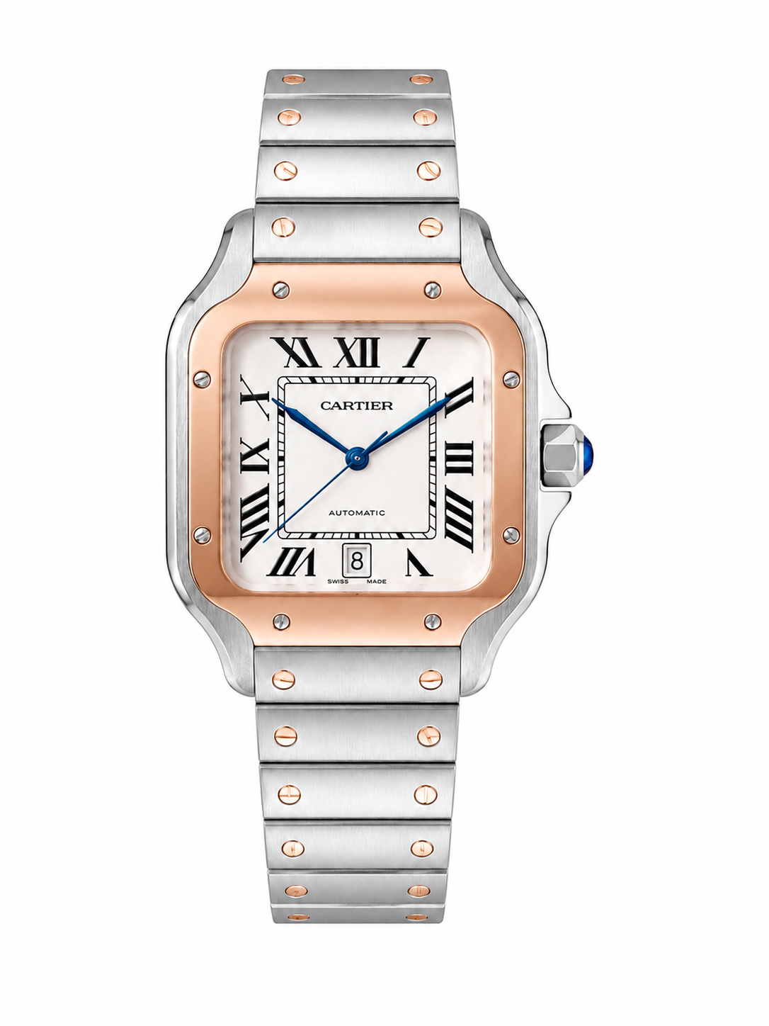 Cartier Santos White Dial Large