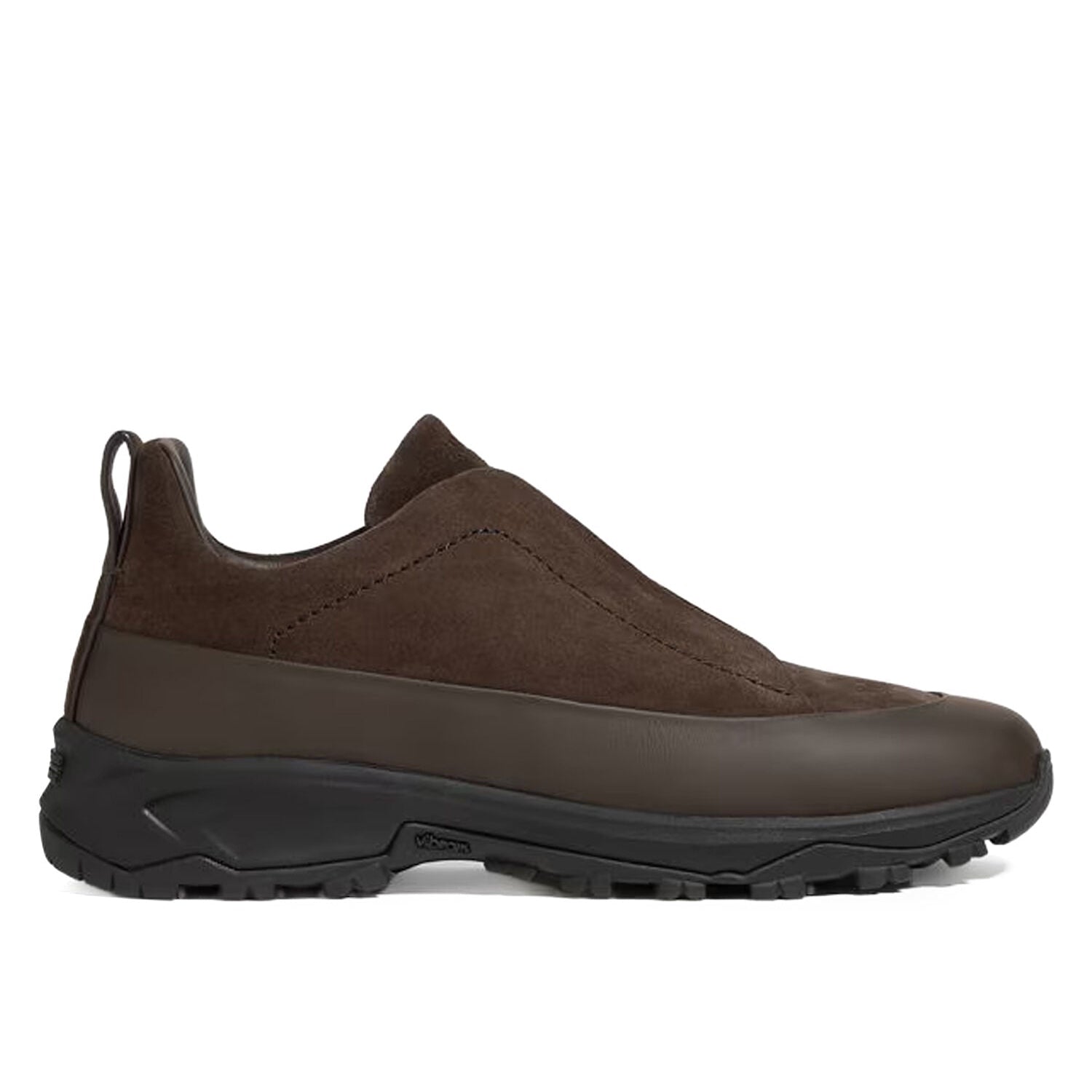 Zegna Leather Triple Stitch Monte Sneakers