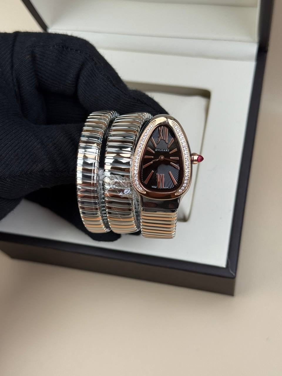 Bvlgari Serpenti Çift Sarmal Taşlı
