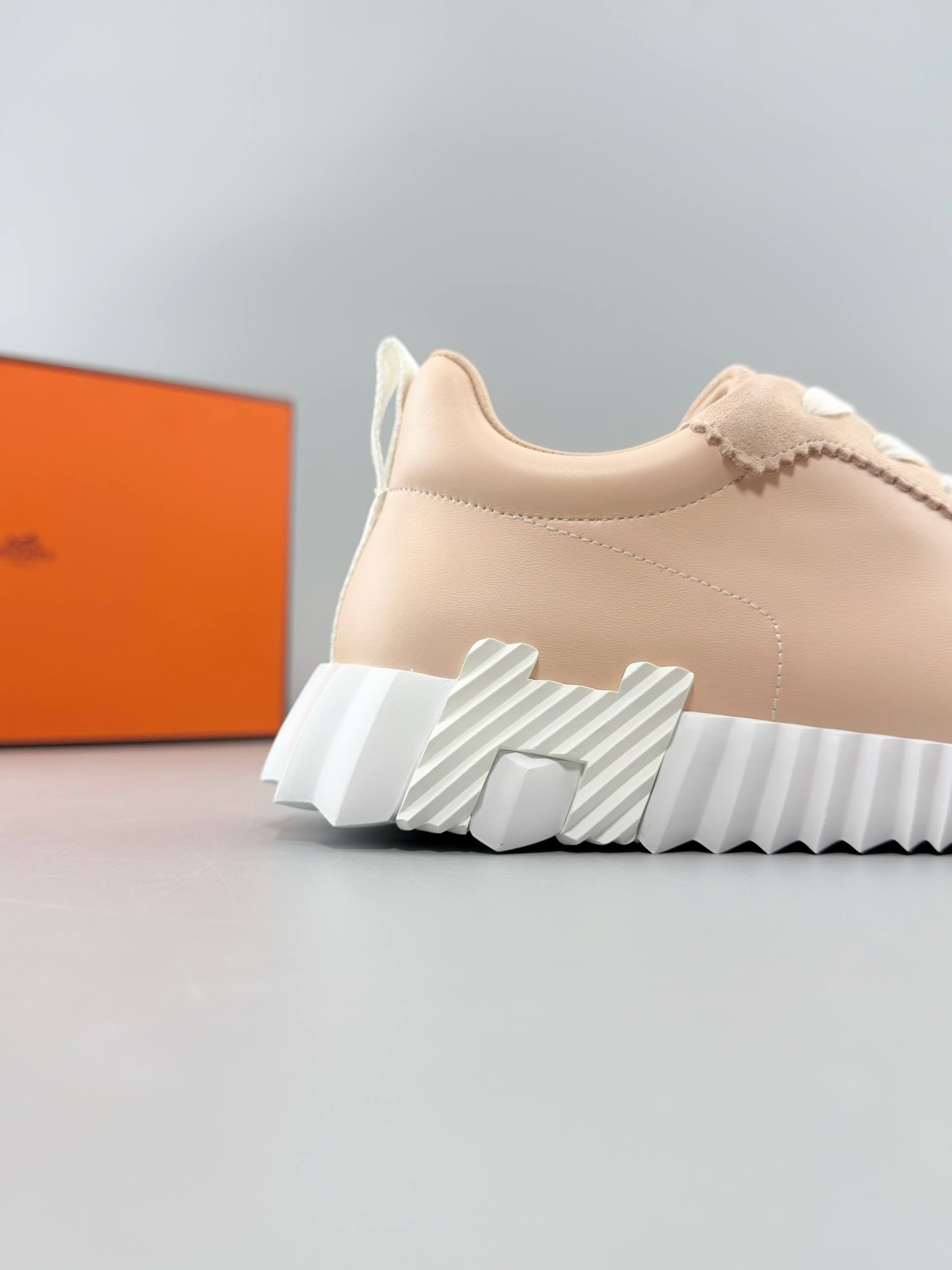 Hermes Bouncing Leather Sneakers