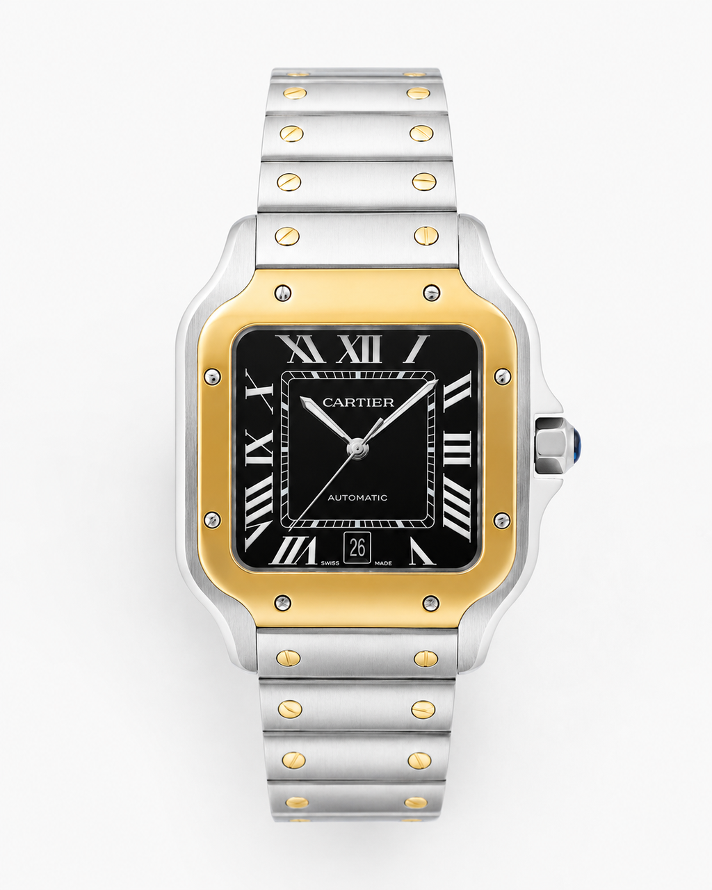 Cartier Santos Black Dial Large