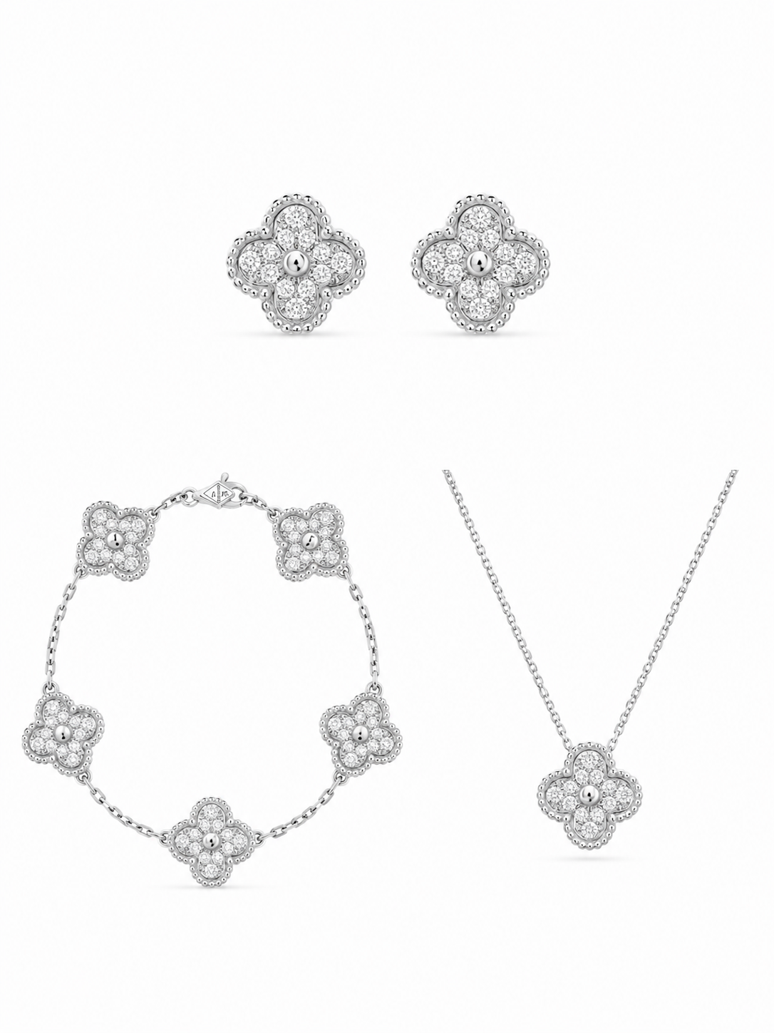 Van Cleef Alhambra Taşlı Yonca Set