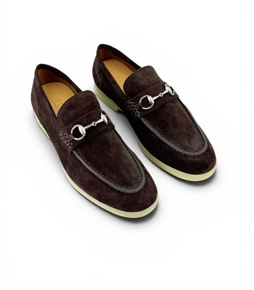 Gucci Horsebit Brown Suede loafer
