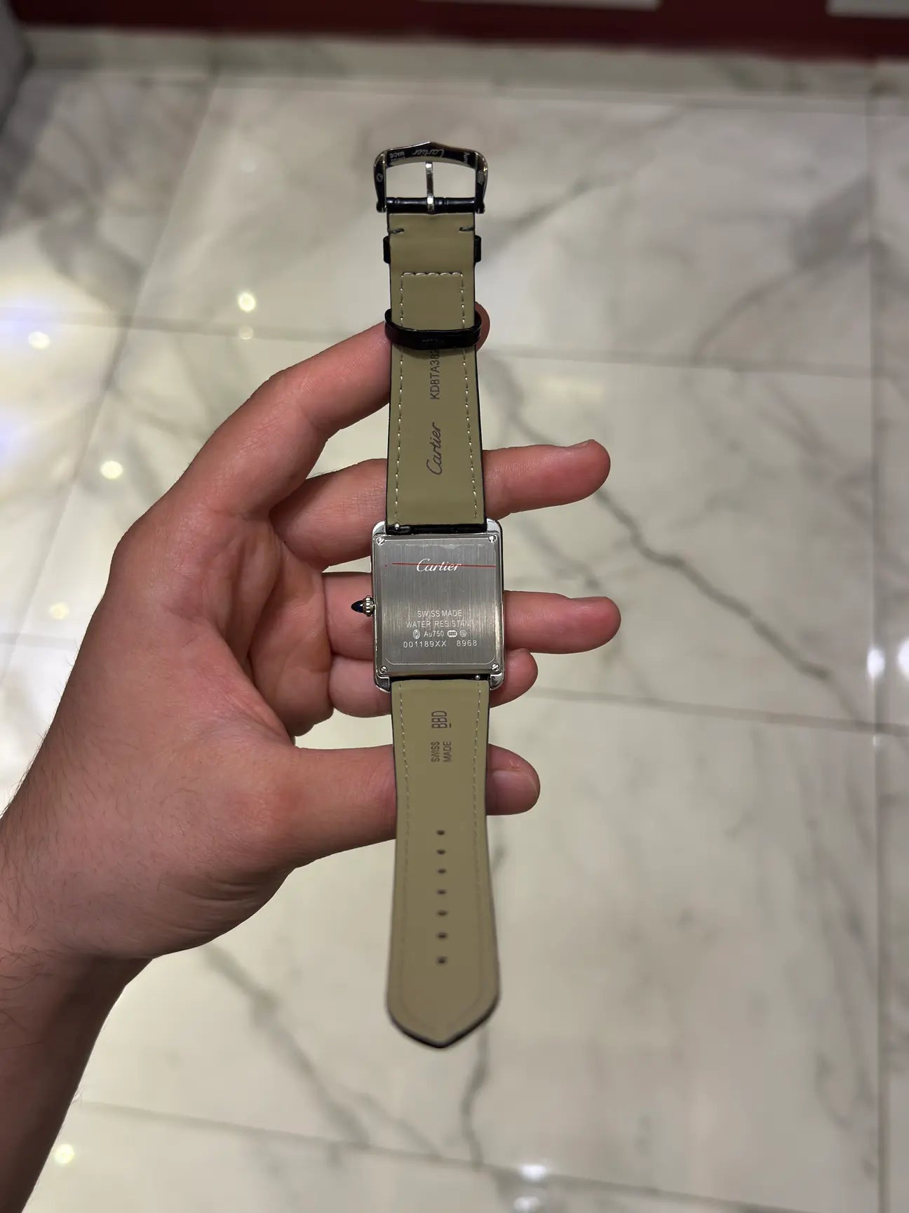 Cartier Tank Must Crocodile Cordon