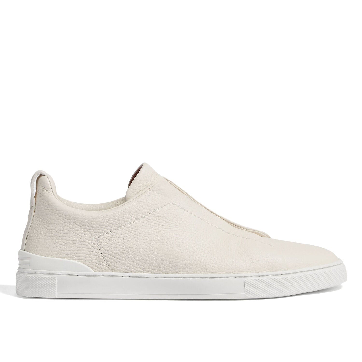 ZEGNA Triple Stitch Leather Sneaker
