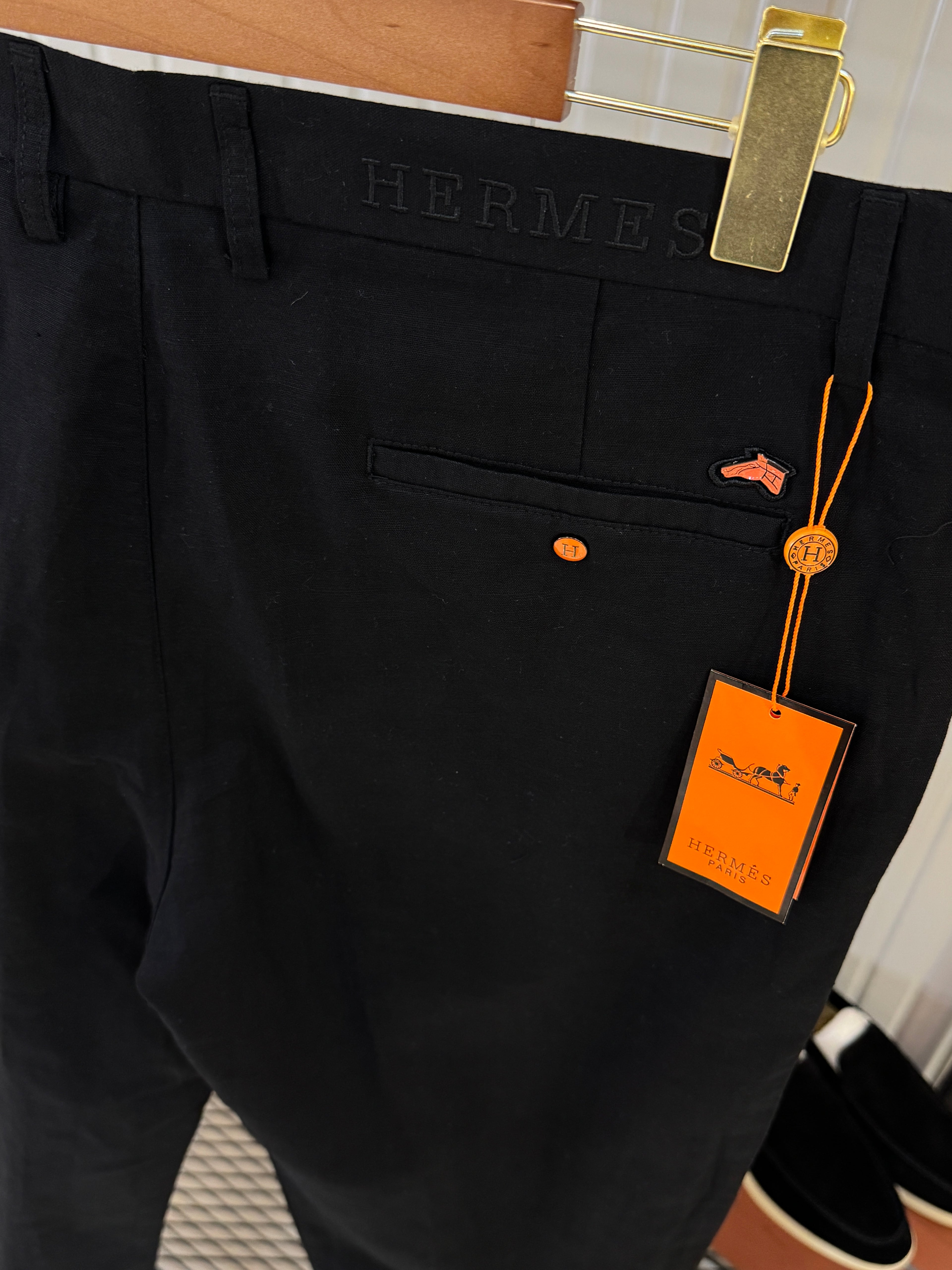 Hermes İthal Keten Pantolon