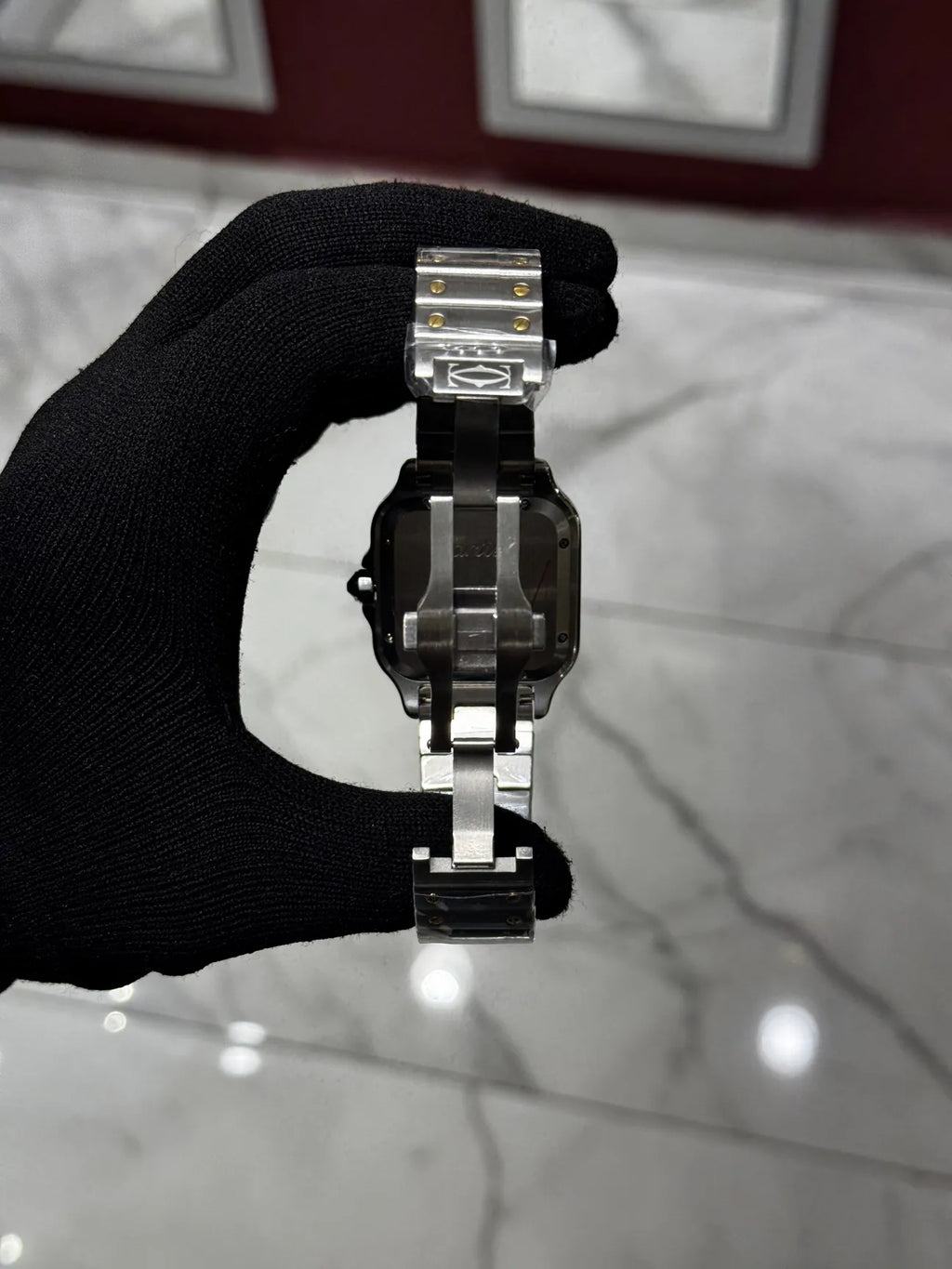 Cartier Santos  Grey Dial Large
