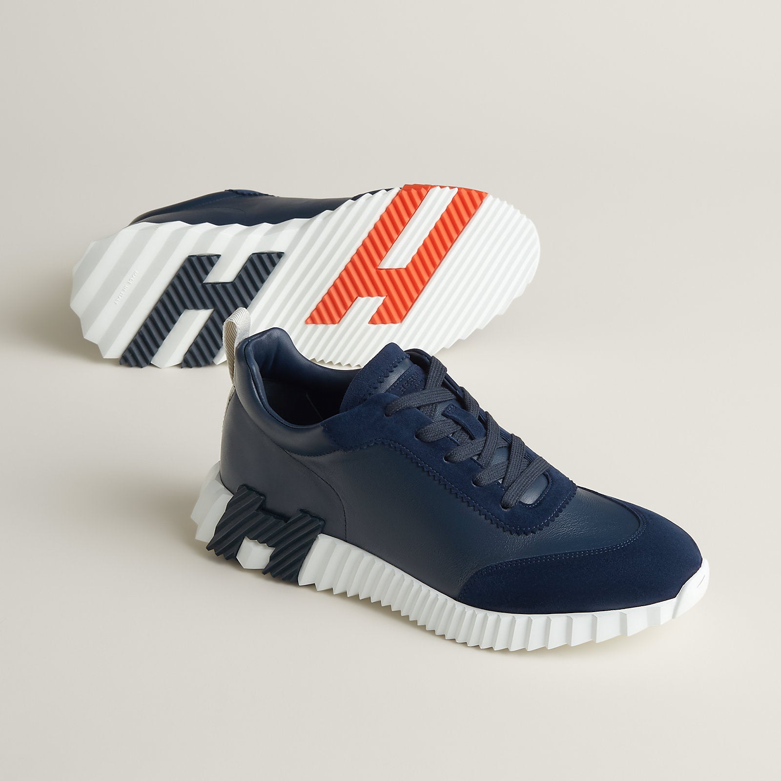 Hermes Bouncing Leather Sneakers