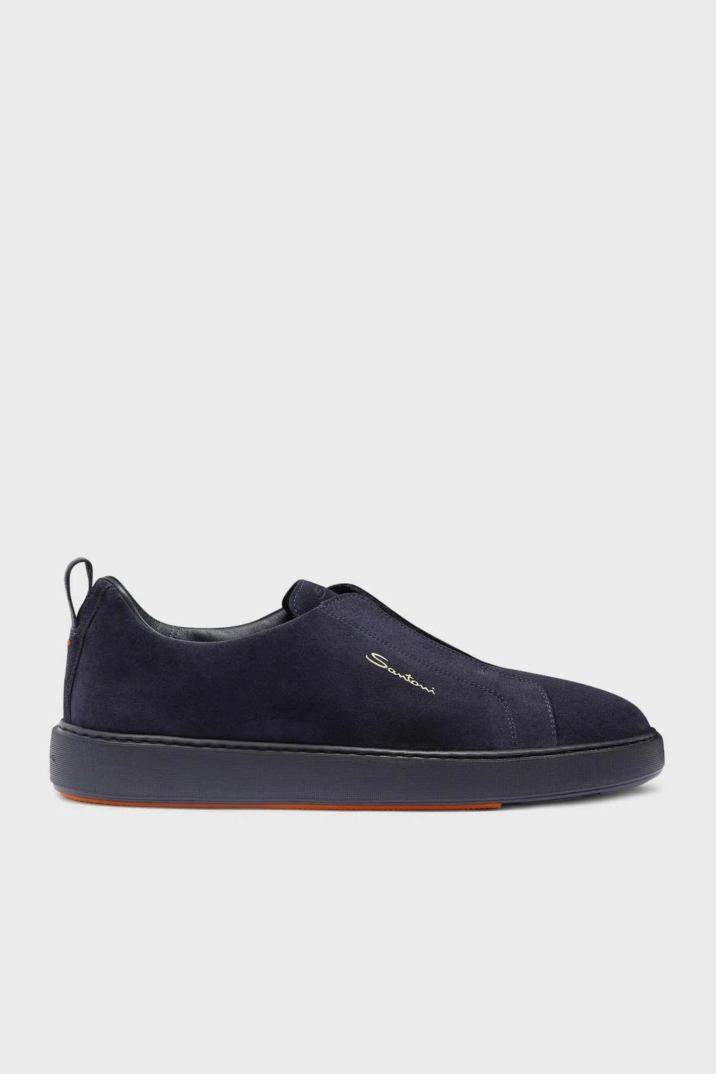 Santoni Suede Slip-On Sneakers