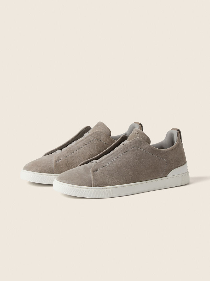 ZEGNA Triple Stitch Suede Sneaker