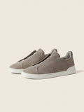 ZEGNA Triple Stitch Suede Sneaker