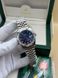 Rolex Blue Diamond Dial Jübile Cordon