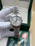 Rolex Datejust White Dial Jübile Cordon
