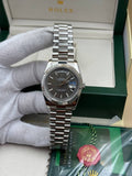 Rolex Daydate Grey Dial President Cordon