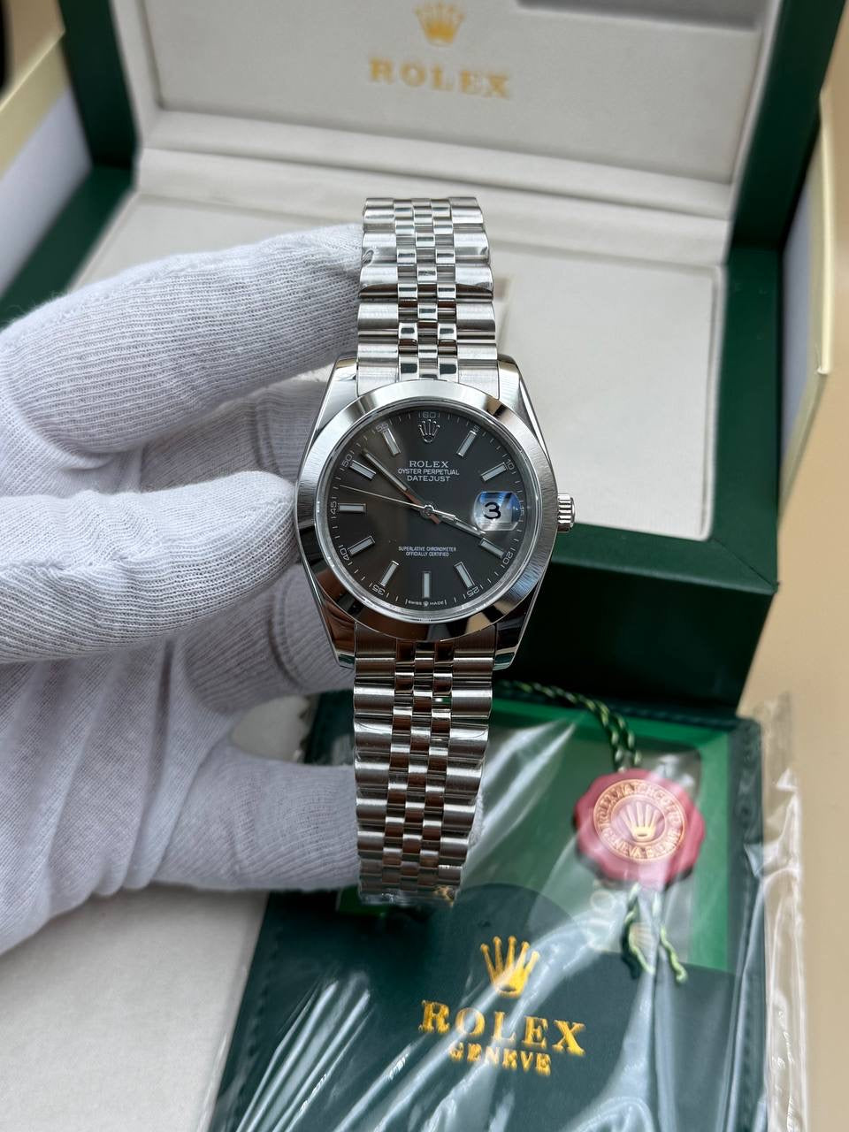 Rolex Grey Dial Jübile Cordon