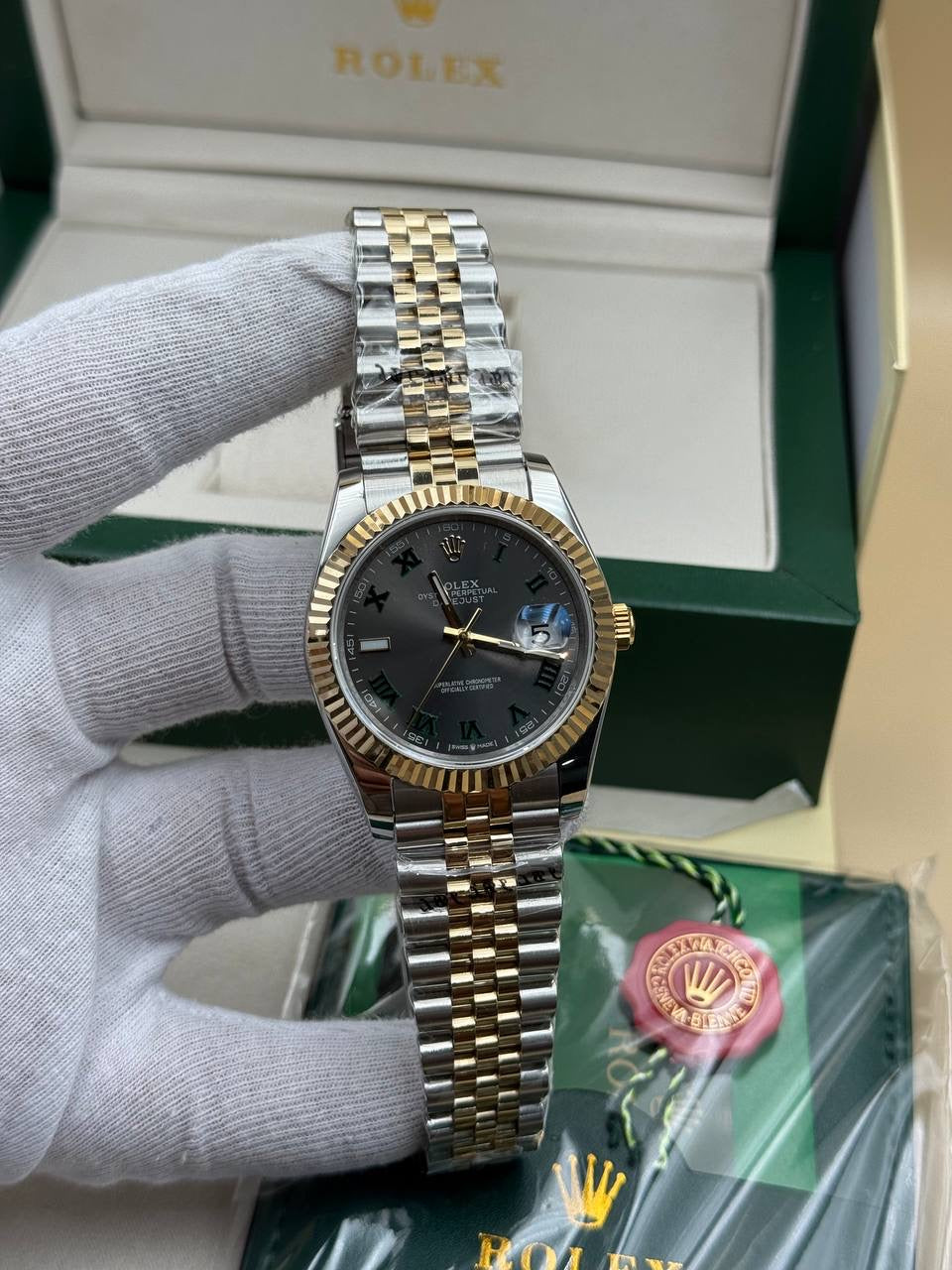 Rolex Wimbledon Two Tone Jübile Cordon