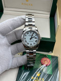 Rolex White Dial Oyster Cordon