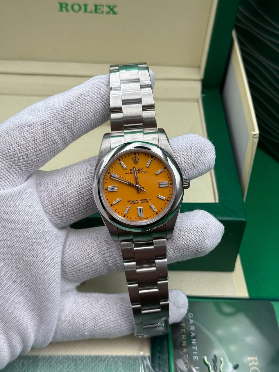Rolex Oyster Perpetual Orange Dial