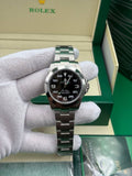 Rolex Air King Black Dial Oyster Cordon