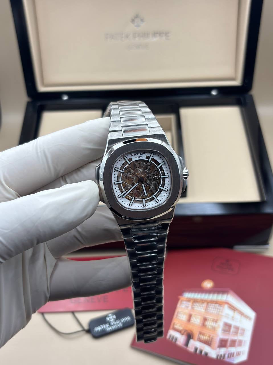 Patek Philippe Nautilus Skeleton White Dial