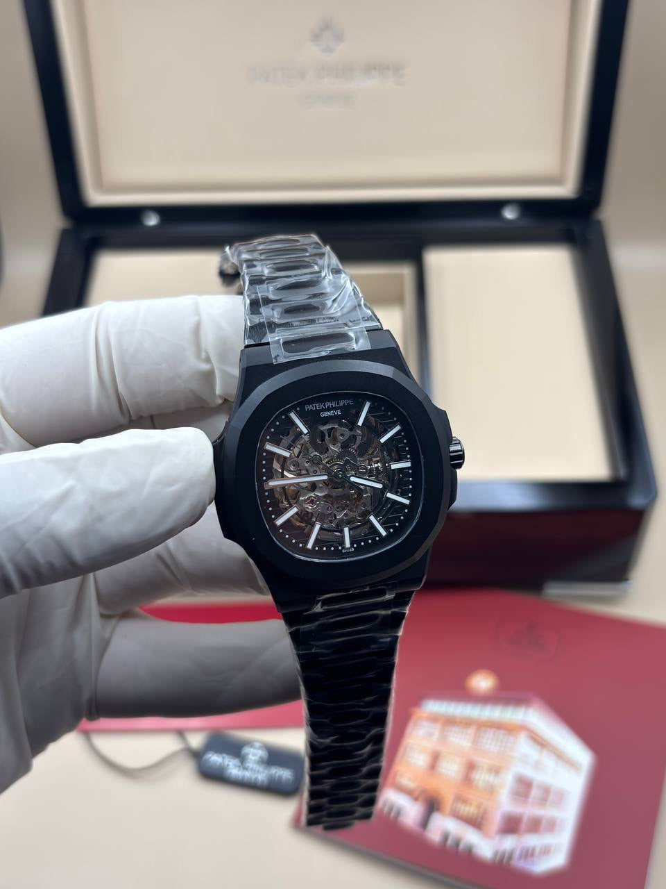 Patek Philippe Nautilus Black Skeleton Dial