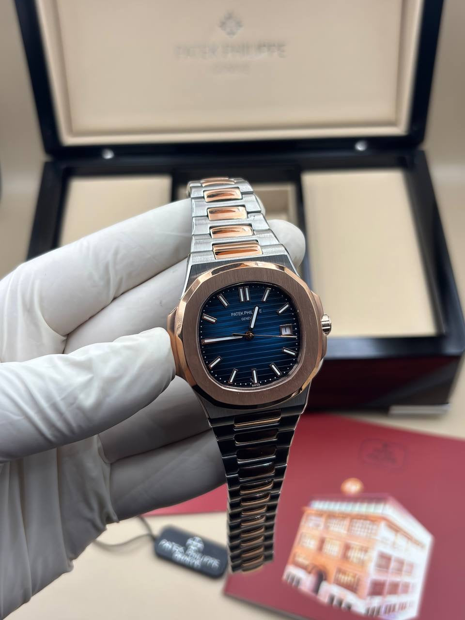 Patek Philippe Nautilus Navy Blue Dial