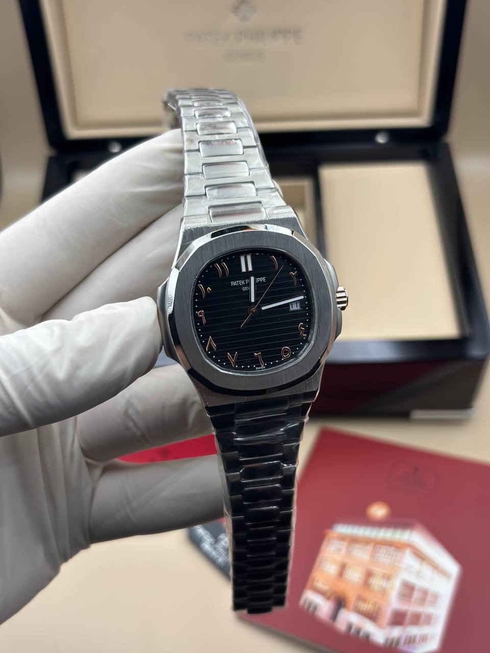 Patek Philippe Nautilus Black Arabic Dial