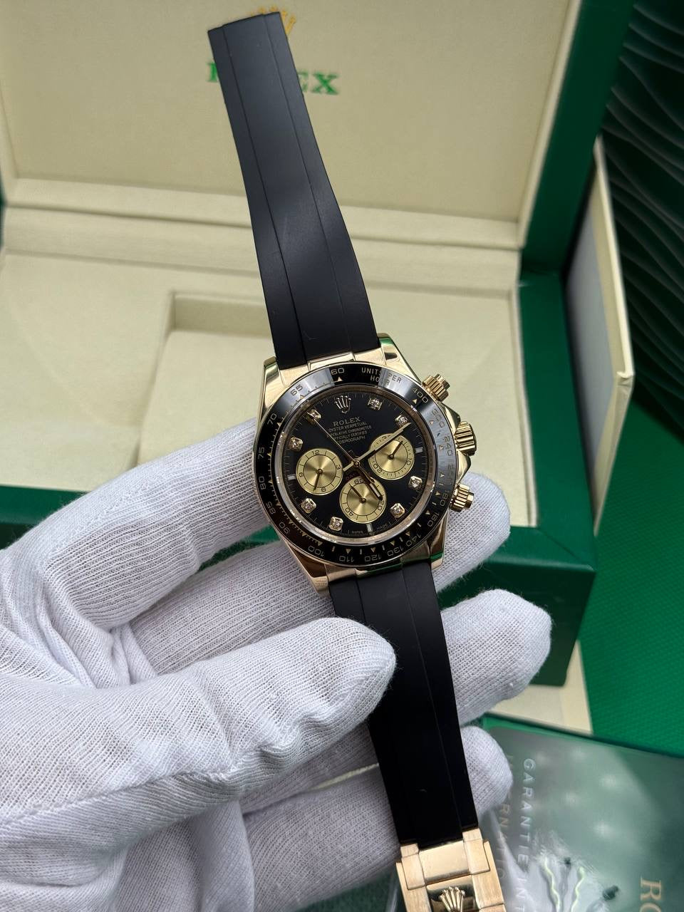 Rolex Daytona Black Dial Oysterflex Cordon