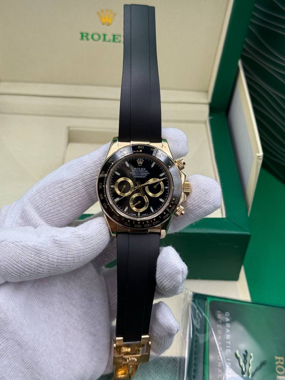 Rolex Daytona Black Dial Oysterflex Cordon