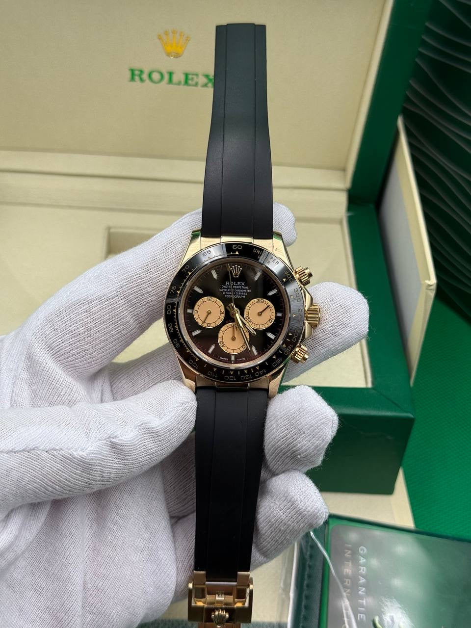 Rolex Daytona Black Dial Oysterflex Cordon