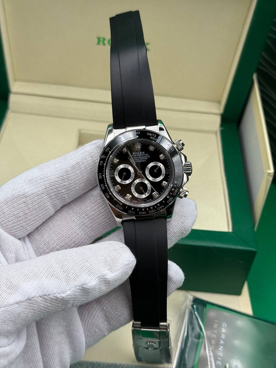 Rolex Daytona Black Dial Oysterflex Cordon