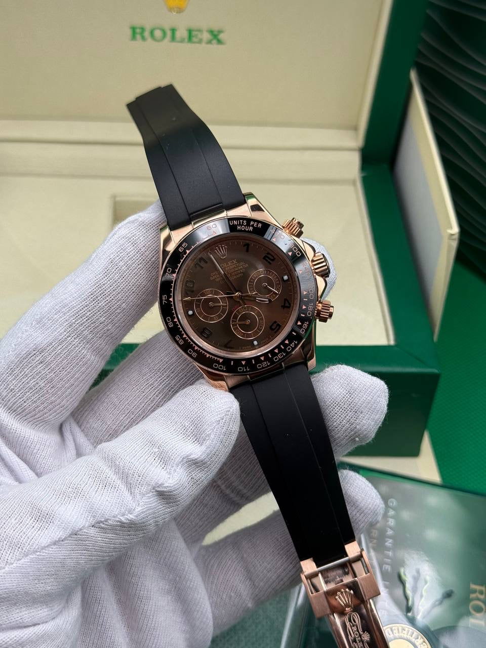 Rolex Daytona Brown Dial Oysterflex Cordon