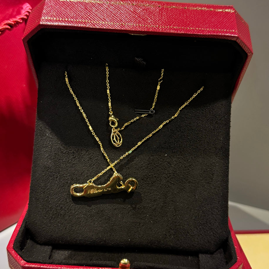 Cartier Panther (Gold) Taşlı Kolye