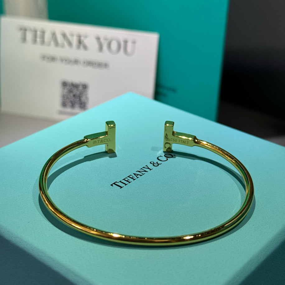 Tiffany T Gold Taşlı Bileklik