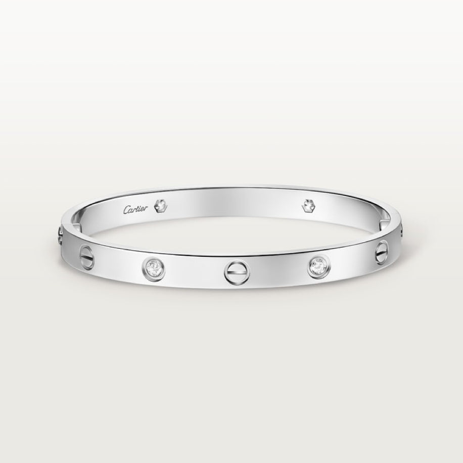 Cartier Unisex Bileklik ( Silver Taşlı )