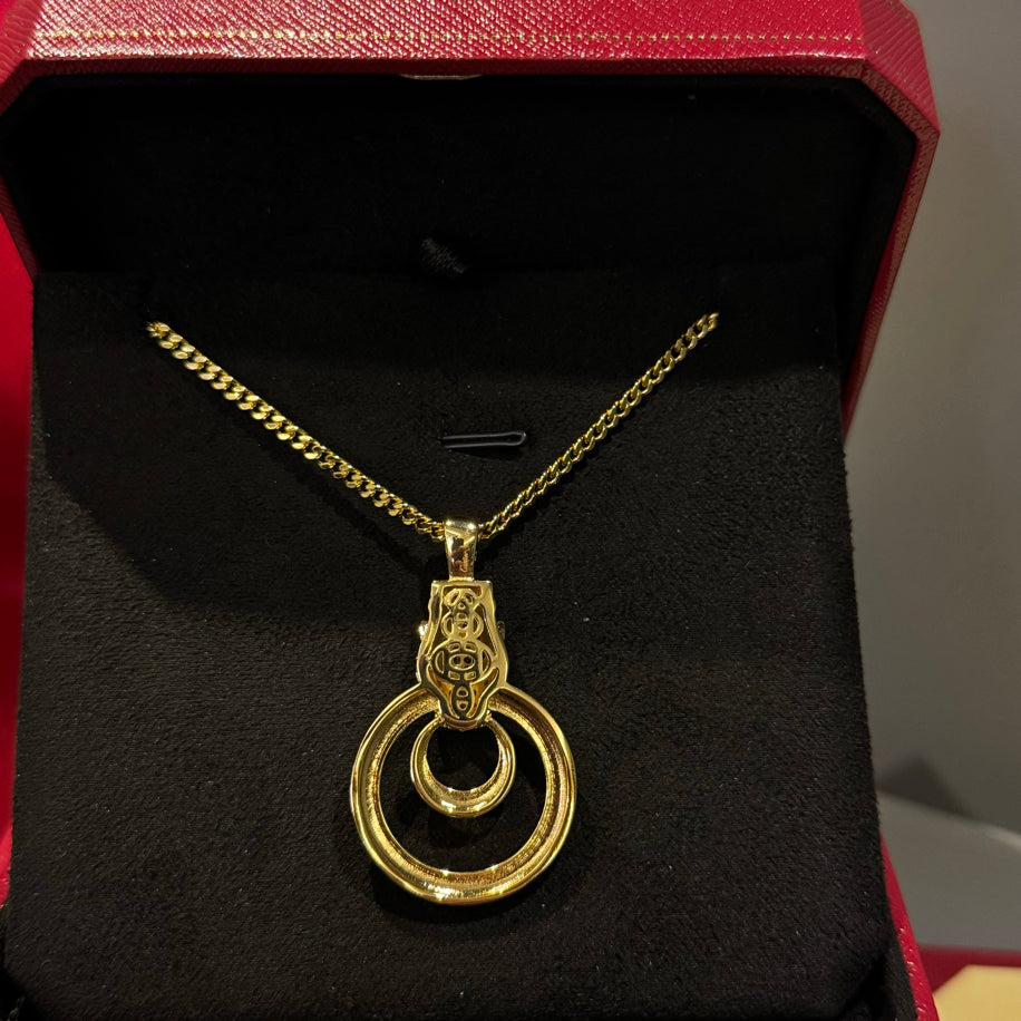 Cartier Panther Gold Taşlı Kolye