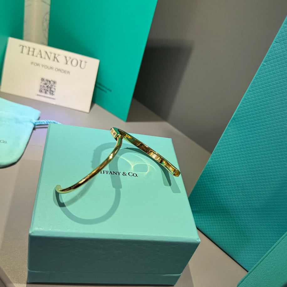 Tiffany Lock Gold Taşlı Bileklik