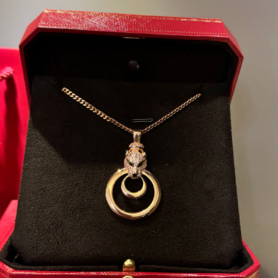 Cartier Panther Rose Taşlı Kolye