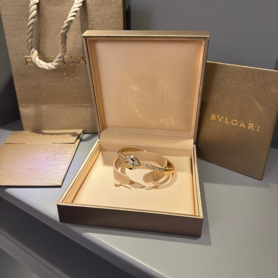 Bvlgari Serpenti Unisex Bileklik (Rose Taşlı )