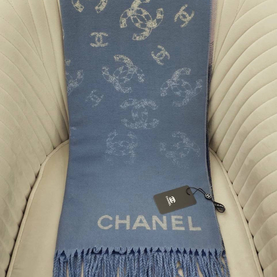KARIŞIK Chanel Hakiki Kaşmir İpek Şal