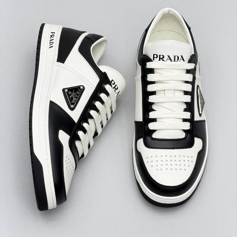 Prada Downtown Leather Sneakers