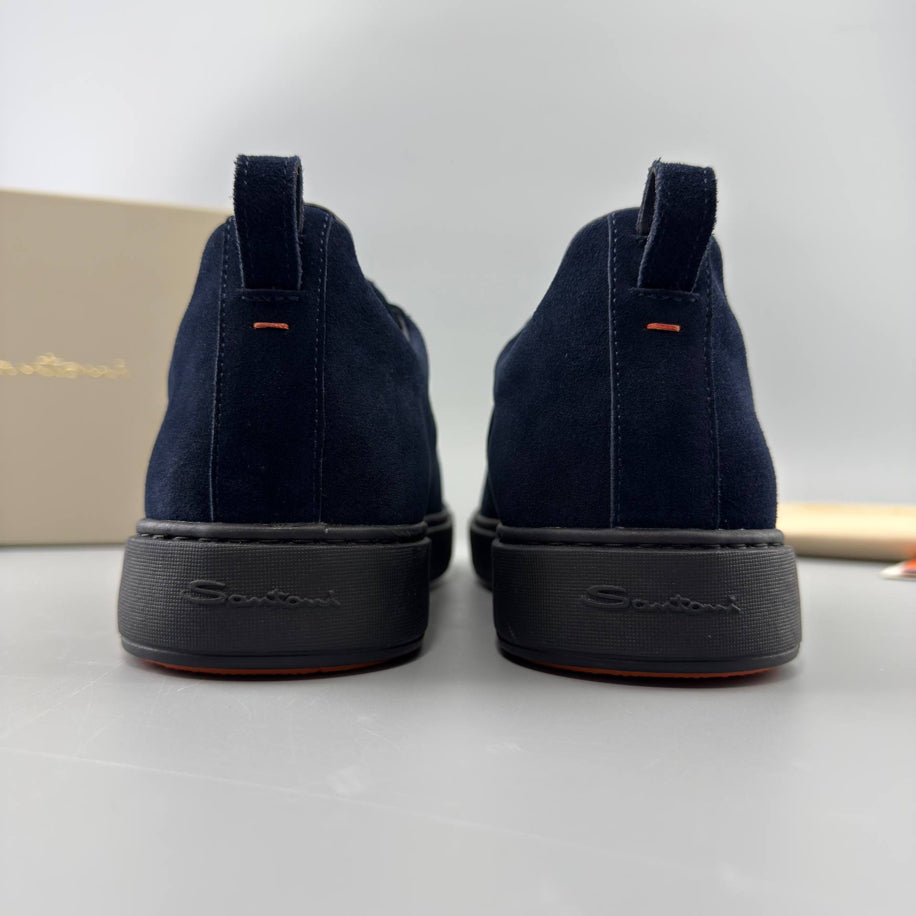 Santoni Suede Slip-On Sneakers